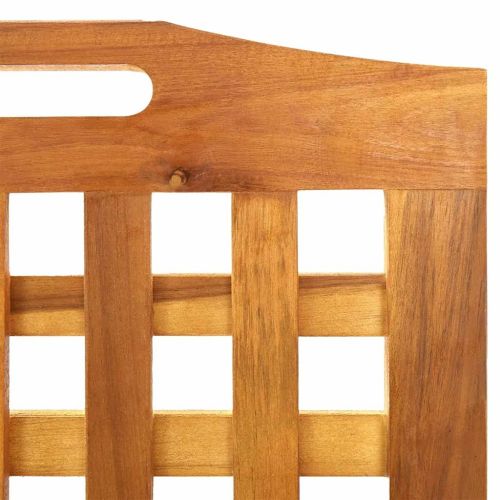 Параван за стая, 4 панела, 162x2x180 cм, акациево дърво масив