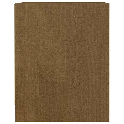 Нощни шкафчета 2 бр меденокафяви 35,5x33,5x41,5 см бор масив