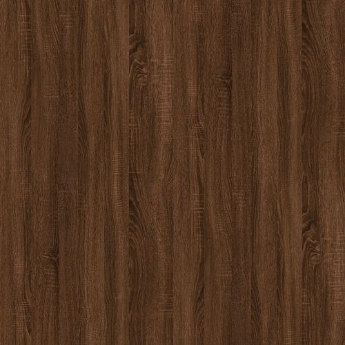 Кафе маса, кафяв дъб, 100x50,5x35 см, инженерно дърво