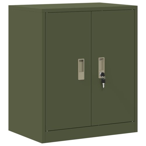 Шкаф за съхранение Маслинено зелено 60 x 40 x 70 см Стомана
