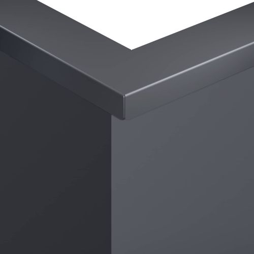 Задържащи стени 50 x 50 x 30 см Стомана Антрацит
