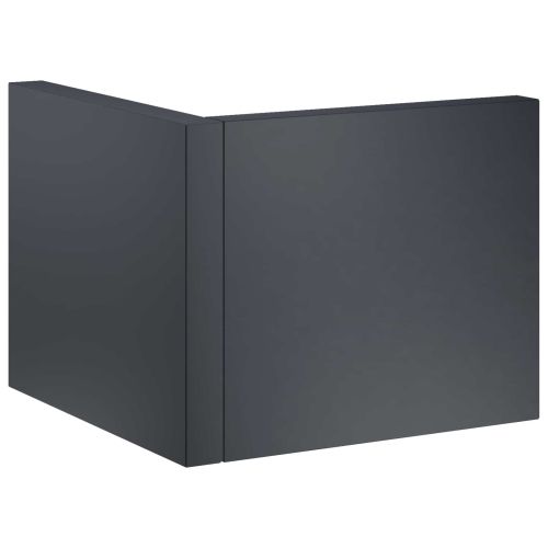 Задържащи стени 2 бр. 50 x 50 x 30 см Стомана Антрацит