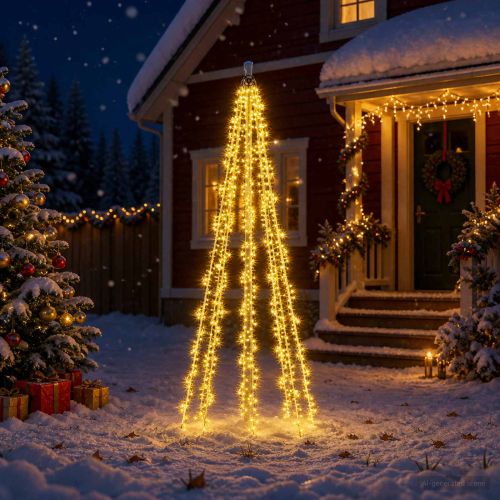 Коледни лампички за елха с 8 светодиода 1000 LED светодиода