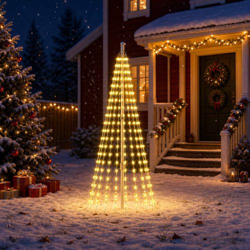 Коледни лампички за елха с шипове 270 LED светодиода