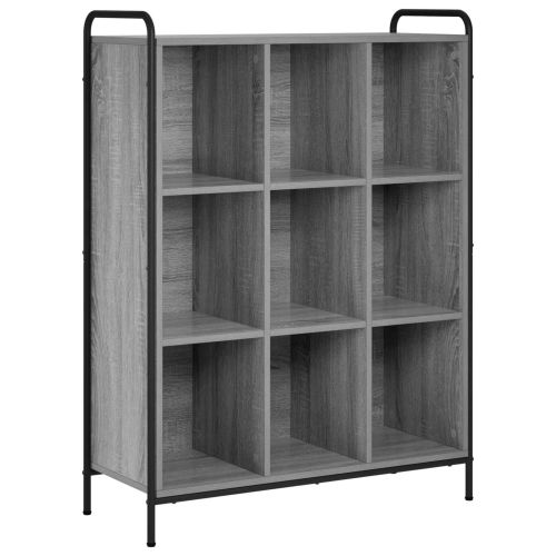 Шкаф за книги 57 x 33 x 111 см Инженерна дървесина Сив Сонома