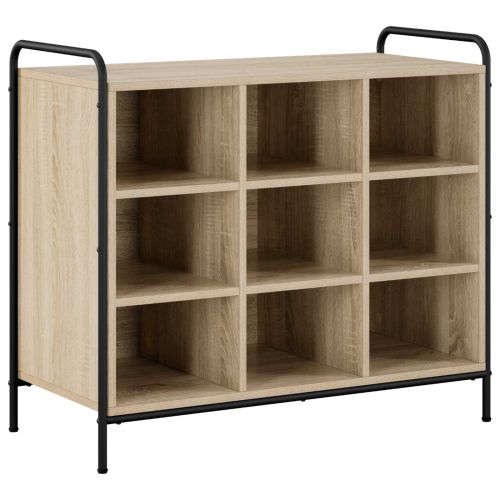 Шкаф за обувки 85 x 39,5 x 75 см Инженерна дървесина Дъб сонома
