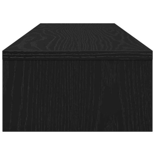 Стойка за монитор, черен дъб, 100x24x13 см, инженерно дърво