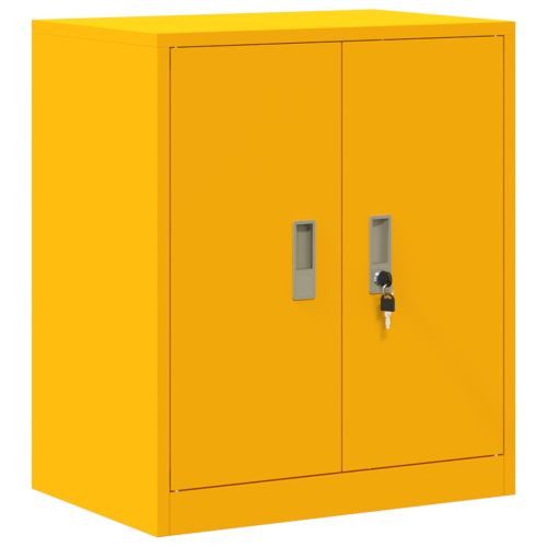 Шкаф за съхранение Горчично жълто 60 x 40 x 70 см Стомана