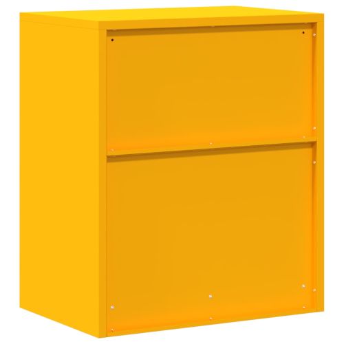 Шкаф за съхранение Горчично жълто 60 x 40 x 70 см Стомана