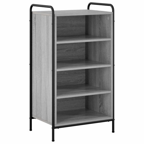 Шкаф за обувки 51 x 36,5 x 93 см Инженерна дървесина Сив Сонома
