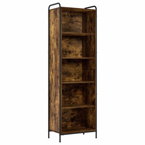 Шкаф за книги 55,5 x 33 x 174 см Инженерна дървесина Опушен дъб