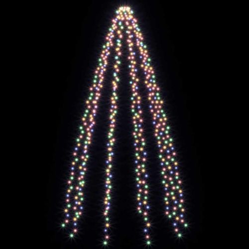 Лампички за елха с 500 LED многоцветни 500 см закрито/открито