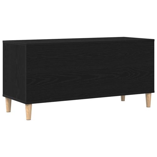 Шкаф за грамофонни плочи с рафт Черния дъб 100 x 38 x 48 см