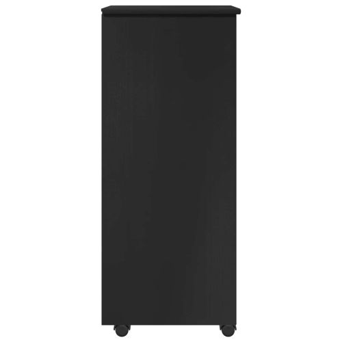 Плъзгащ кабинет 34 x 39 x 93,5 см Солиден бор Черно