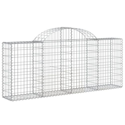 Габионни кошници арка 3 бр 200x30x80/100 см поцинковано желязо