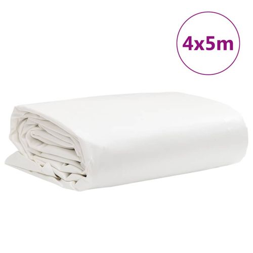 Брезент бял 4x5 м 650 г/м²