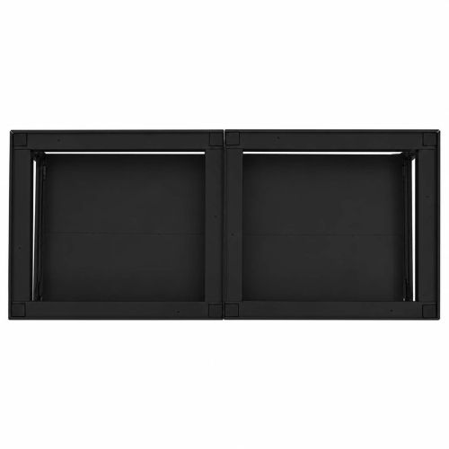 Педестал за пералня 2 бр. Черен 120 x 56 x 52 см Стомана