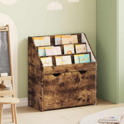 Детска рафт за книги с чекмедже Димян дъб 60 x 29,5 x 69 см