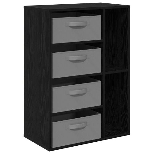 Служебен шкаф Черен дъб 60 x 33,5 x 84 см