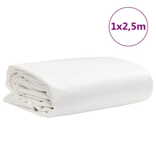 Брезент бял 1x2,5 м 650 г/м²