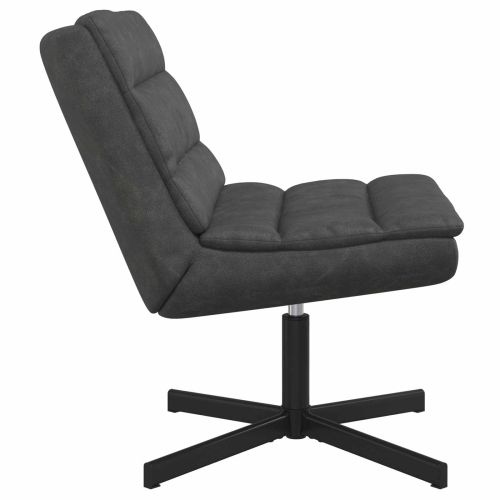 Въртящ се стол Черно 63 x 75 x 76 см Антично PU