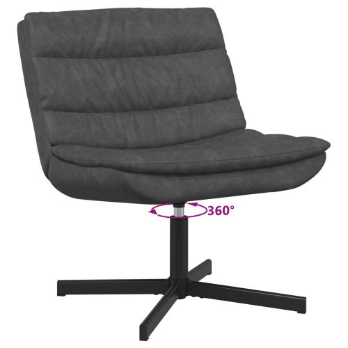 Въртящ се стол Черно 63 x 75 x 76 см Антично PU