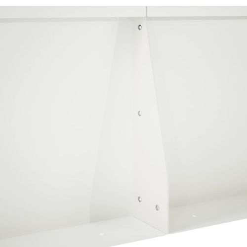 Задържащи стени 6 бр. 60 x 12 x 50 см Стомана Бяло