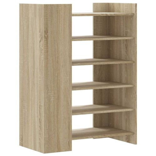 Шкаф за обувки, дъб сонома, 74,5x37,5x100 см, инженерно дърво