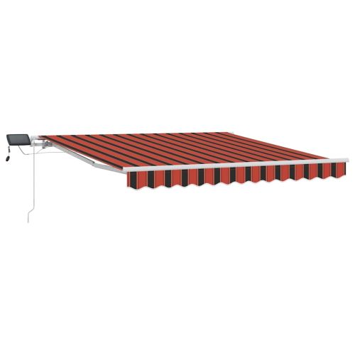 Прибираща се тента Оранжево и кафяво 300 x 250 cm