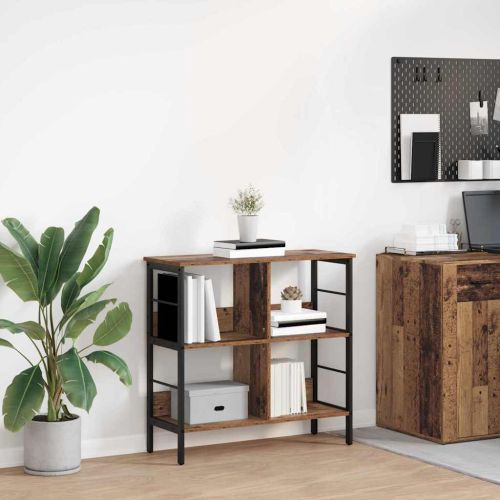 Рафт за книги 4 нива 82 x 32 x 79 см Инженерна дървесина