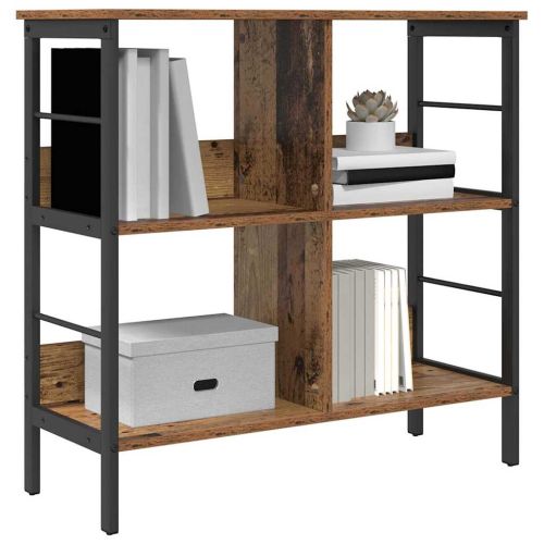 Рафт за книги 4 нива 82 x 32 x 79 см Инженерна дървесина