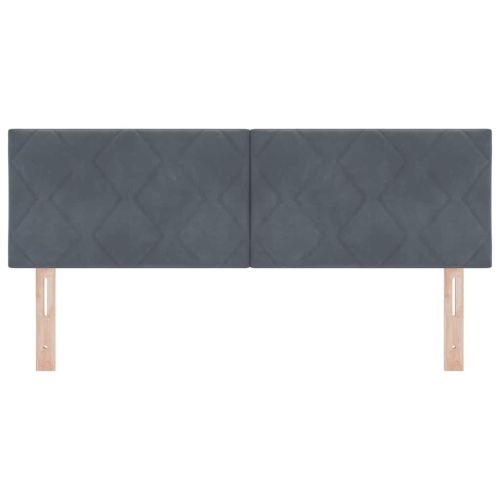LED глава Тъмен сив 160 cm Кадифе