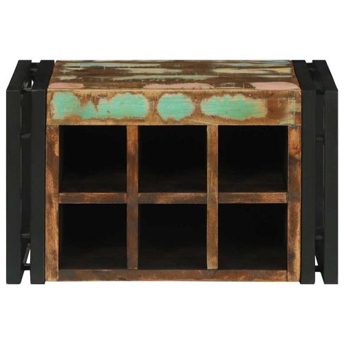 Винен рафт 2 бр. 46 x 35 x 27,5 см Солидно възстановено дърво