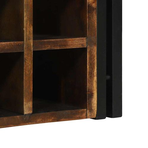 Винен рафт 2 бр. 46 x 35 x 27,5 см Солидно възстановено дърво
