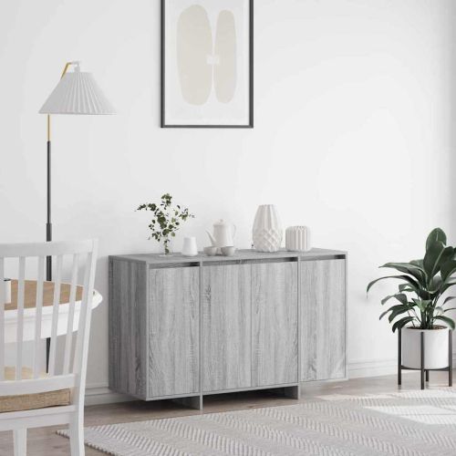 Служебен шкаф Сив Сонома 120 x 41 x 75 см Инженерна дървесина