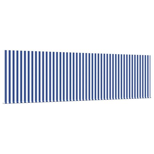 Прибираща се тента Синьо и бяло 400 × 300 cm