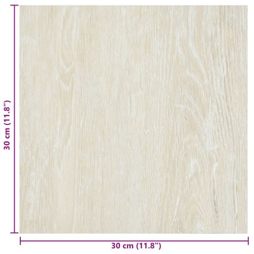 Самозалепващи дъски за настилка Кремаво 30,5 x 30,5 см 20 бр.