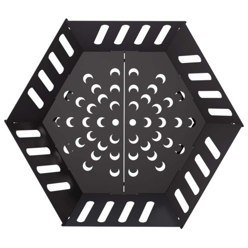 Огнище Черно 60 x 60 x 23 см Стомана