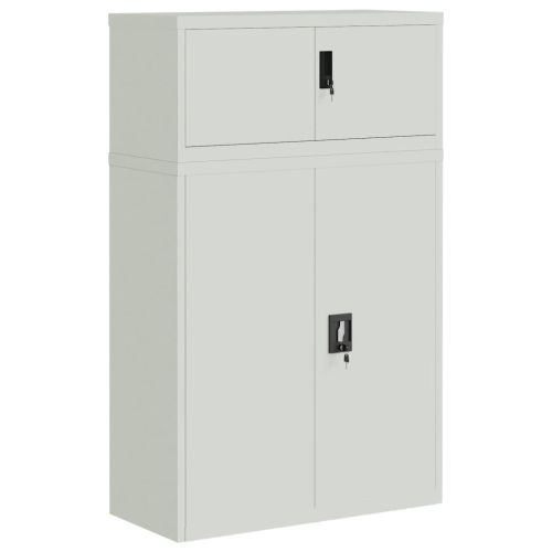 Шкаф за папки сив 90x40x145 см стомана
