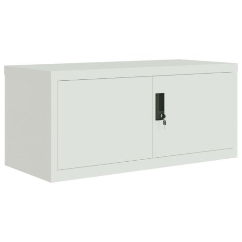 Шкаф за папки сив 90x40x145 см стомана