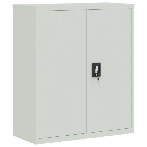Шкаф за папки сив 90x40x145 см стомана
