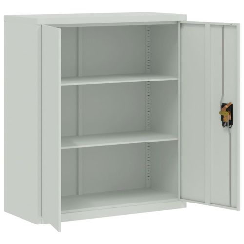 Шкаф за папки сив 90x40x145 см стомана