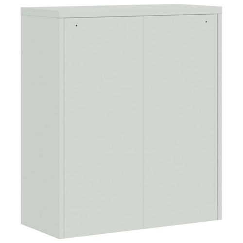 Шкаф за папки сив 90x40x145 см стомана