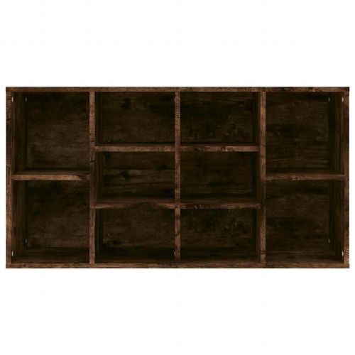 Пейка за обувки, опушен дъб, 103x30x55 см, инженерно дърво