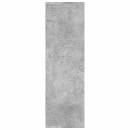 Шкаф библиотека, бетонно сив, 98x29x97,5 см, инженерно дърво