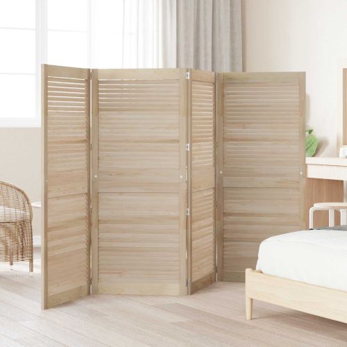 Врата за шкаф с врата 4 бр. Натурално 140,5 x 59,5 см