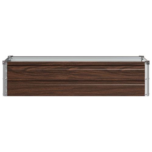 Вдигната леха за градина Черно 100 x 40 x 24 см