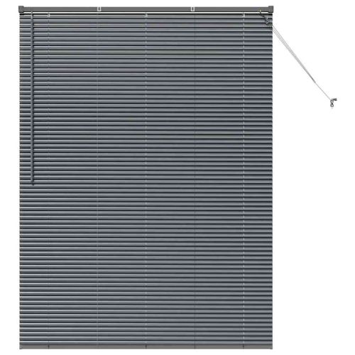 Венецианска щора Тъмносиво 175 x 125 см 25 мм Алуминий