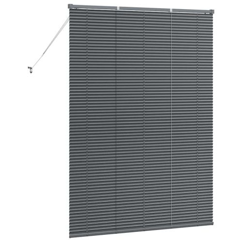 Венецианска щора Тъмносиво 175 x 125 см 25 мм Алуминий