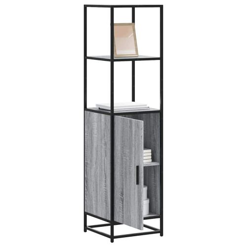 Висока дъска Grey Sonoma 35,5x35x139cm Обработено дърво и метал